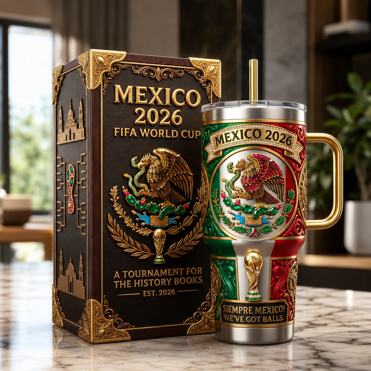 World Soccer Championship Mexico 2026 - Personalized Tumbler - Gift For Soccer Fans - Image 2