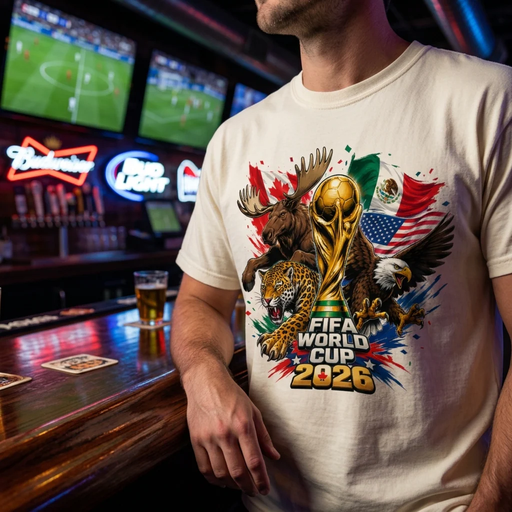 World Soccer Championship Moose Jaguar Eagle 2026 - Comfort Shirt - Gift For Soccer Fans - Image 3