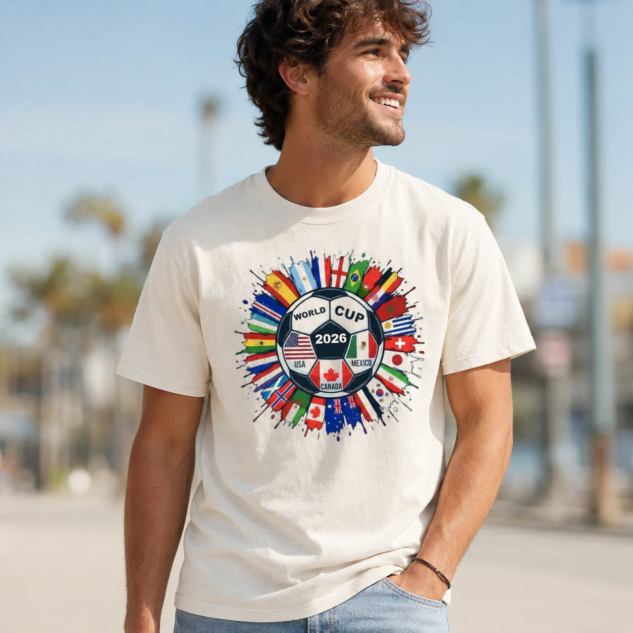 World Soccer Cup 2026 Three Host Countries Flags - Comfort Shirt - Gift For Soccer Fans - Image 5