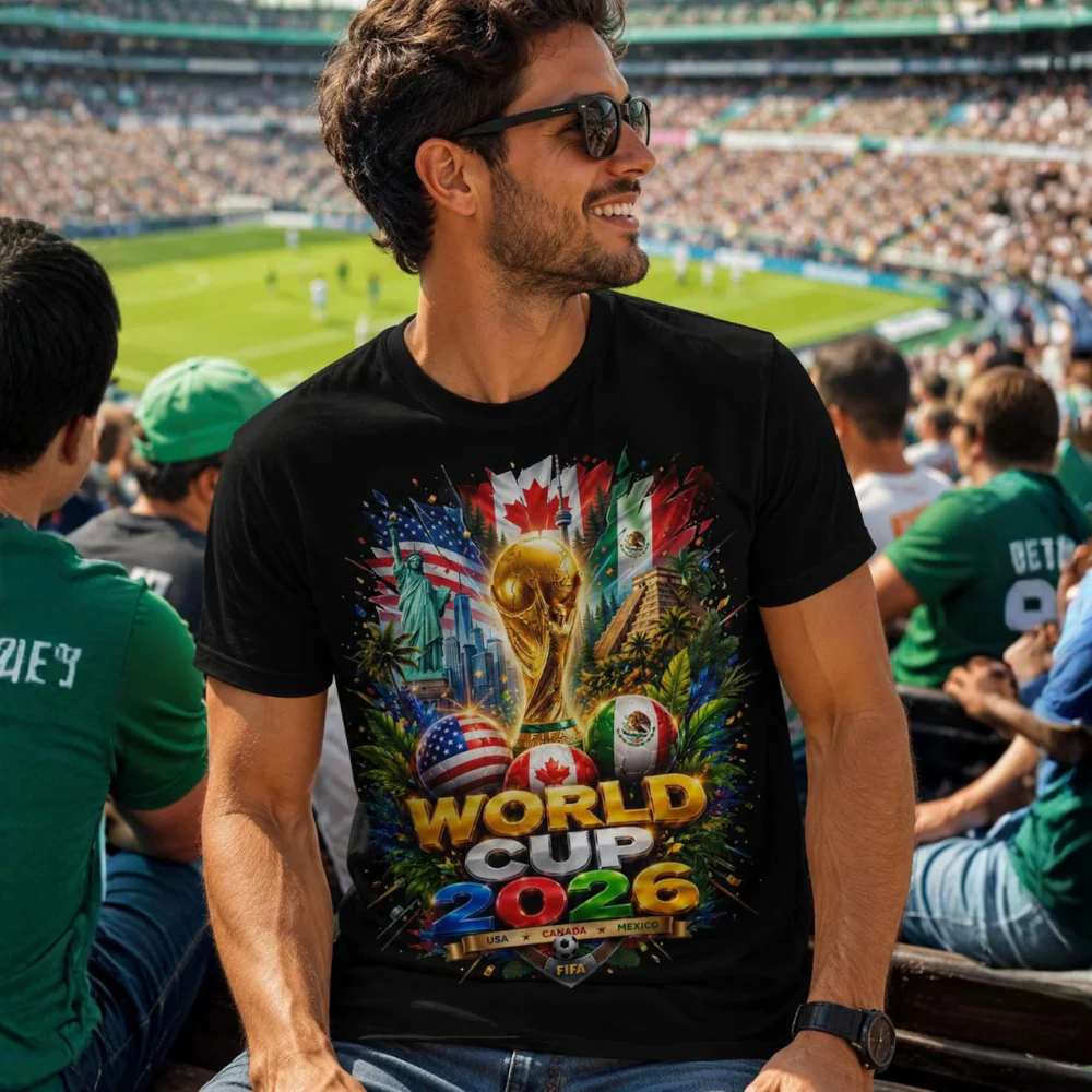 World Soccer Cup 2026 Three Host Nations Landmarks - Personalized Shirt - Gift For Soccer Fans - Image 3