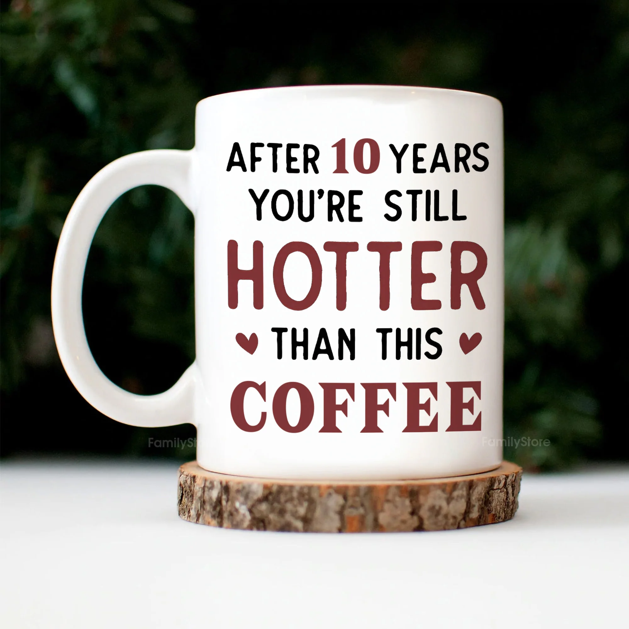 You And Me After 20 Years You're Still Hotter Than This Coffee - Personalized Ceramic Mug - Gift For Couple, Husband Wife - CL28 NH96 - Image 3
