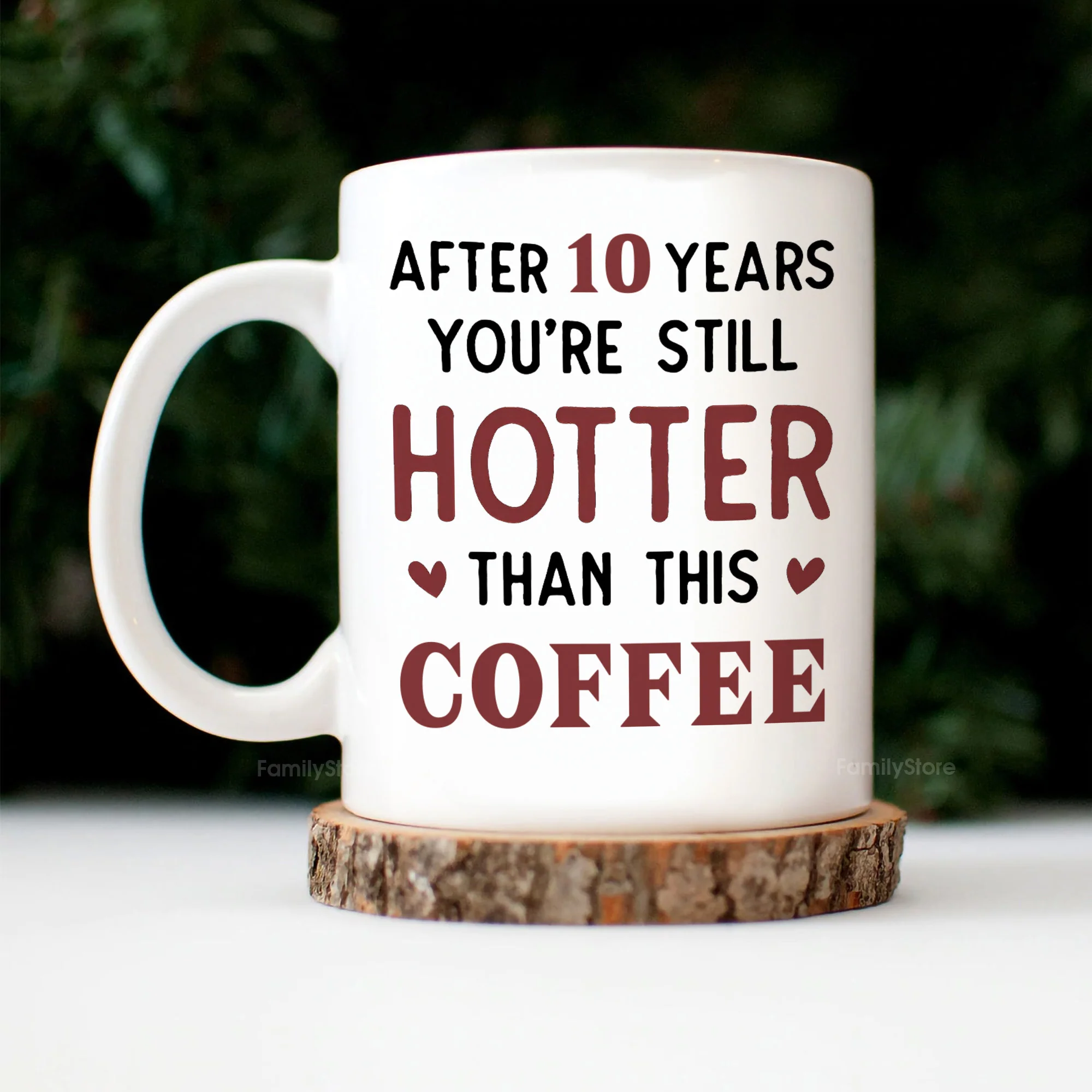 You And Me After 20 Years You're Still Hotter Than This Coffee - Personalized Ceramic Mug - Gift For Couple, Husband Wife - CL30 NH96 - Image 2