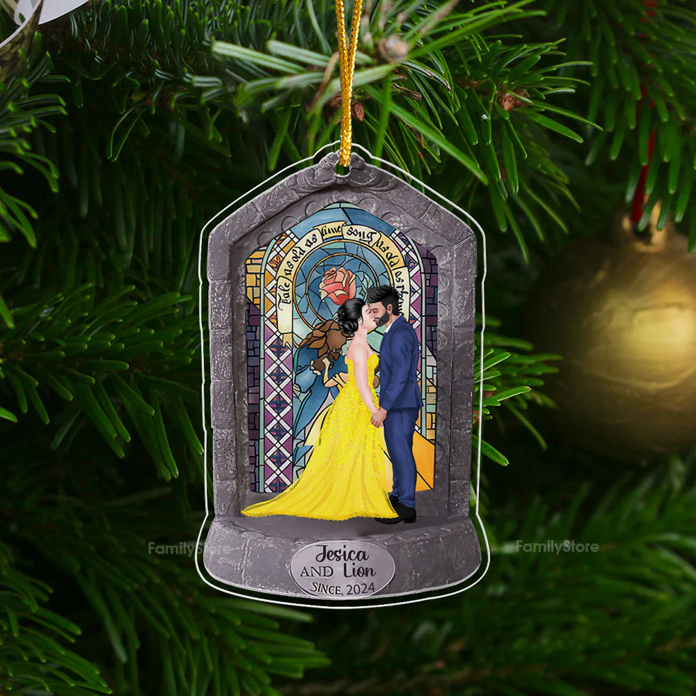 You And Me Since - Gift for Couples, Wedding - Personalized Acrylic Ornament - CL30 NH96 - Image 2
