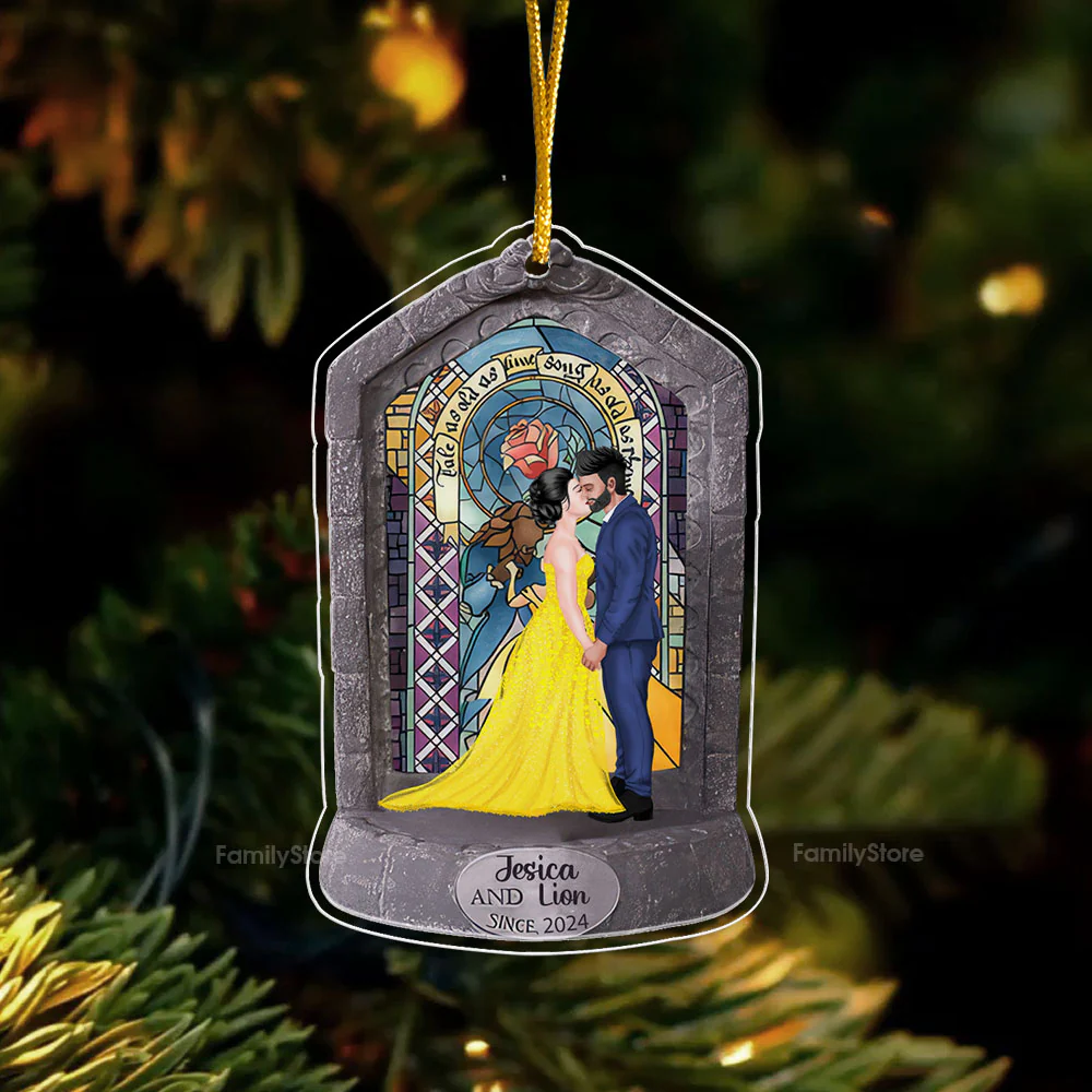 You And Me Since - Gift for Couples, Wedding - Personalized Acrylic Ornament - CL30 NH96 - Image 4
