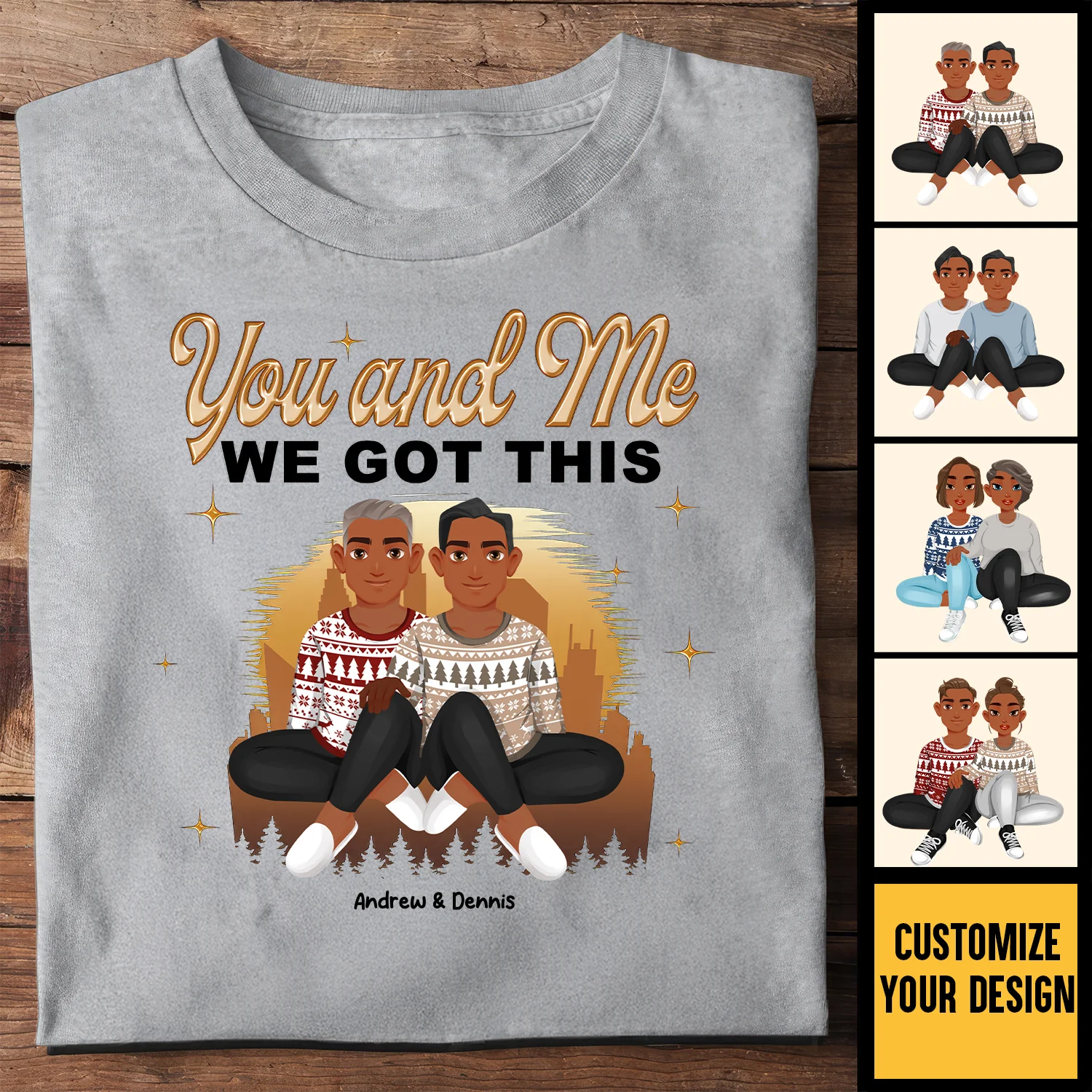 You And Me We  Got This Black African - Personalized Shirt - Gift For Couple, Husband Wife - GR1 NH96