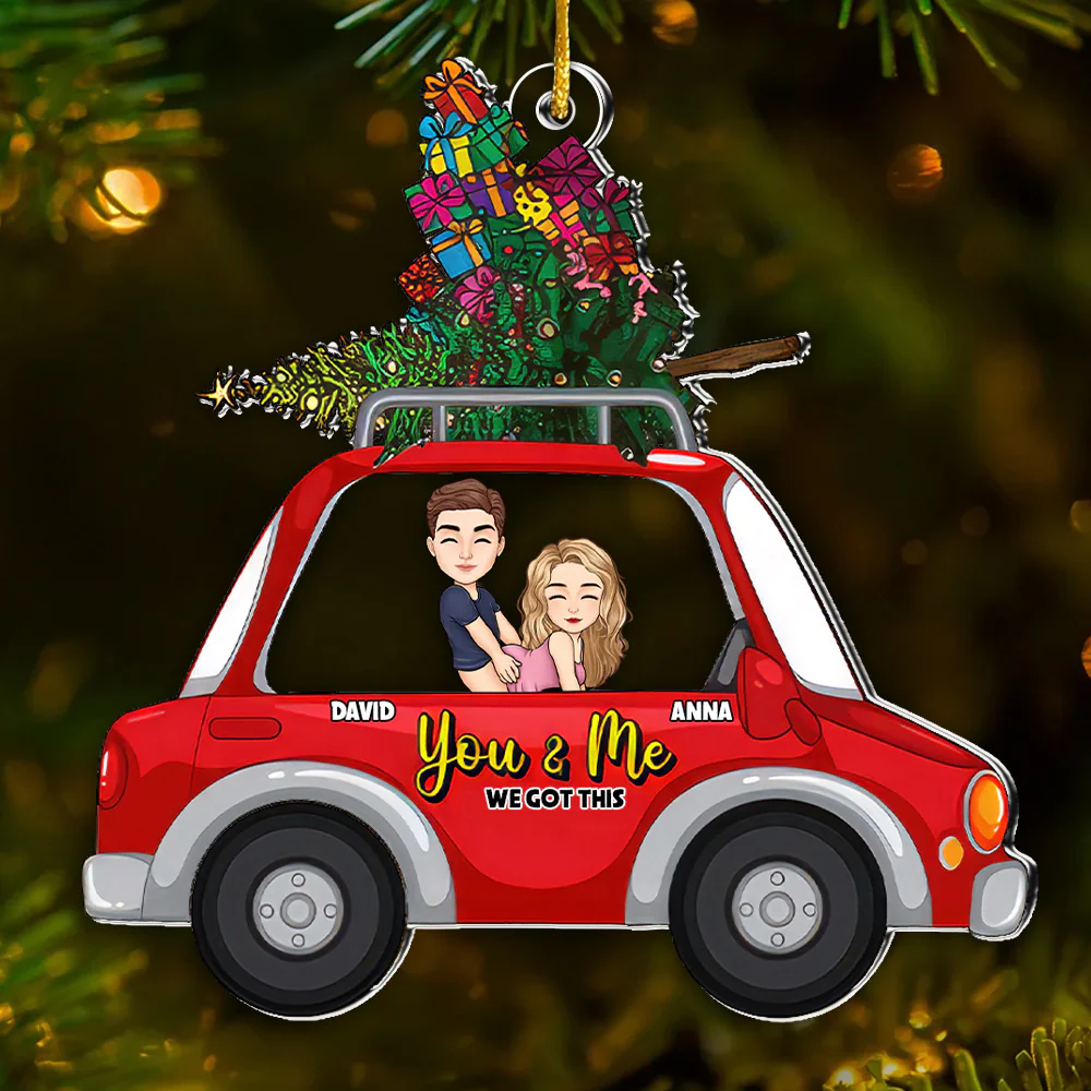 You And Me We Got This - Personalized Acrylic Ornament - Christmas Gift For Couples | GR10 NL122 - Image 2