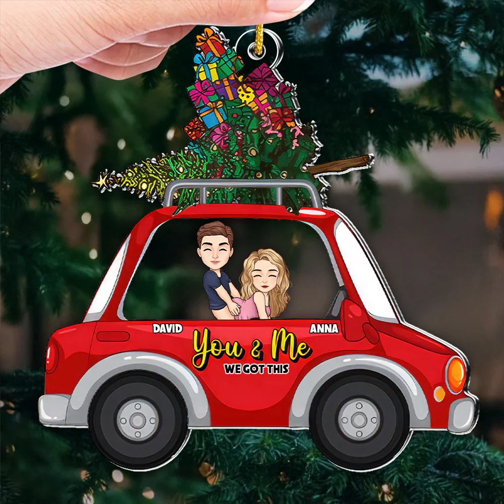 You And Me We Got This - Personalized Acrylic Ornament - Christmas Gift For Couples | GR10 NL122 - Image 3