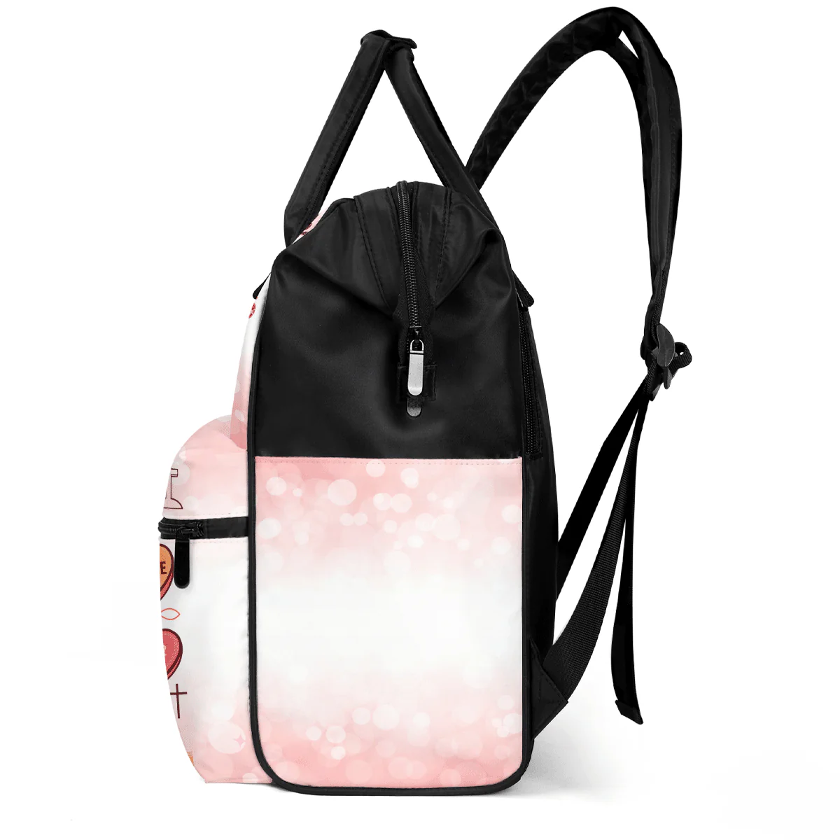 You Are Loved Chosen Capable - Personalized Duckbilled Backpack - Christian Gift For Girls  | CLGOD05. God Girl - Image 3