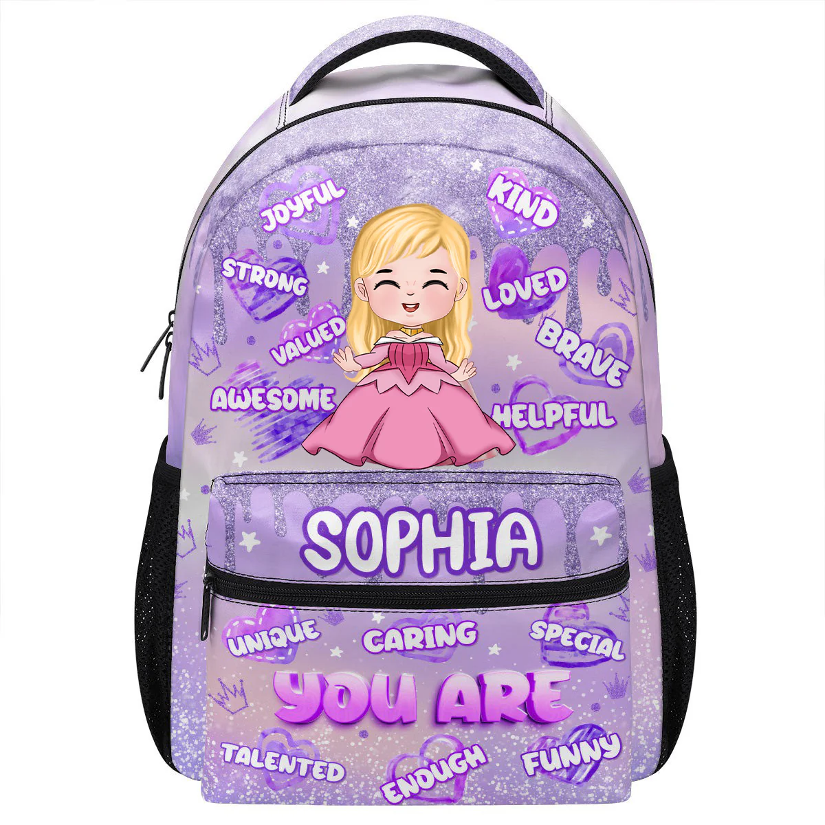 You Are Loved You Are Enough - Personalized Canvas Backpack - Gift For Kids | CL23 TD118