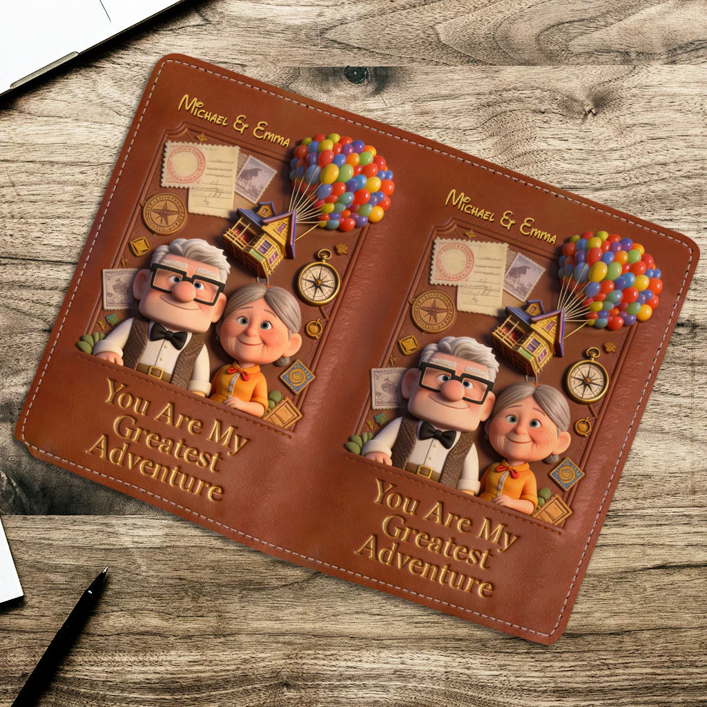 You Are My Greatest Adventure - Personalized Passport Holder & Luggage Tag Set - Vacation Gift for Travelers - DSNY - Image 3