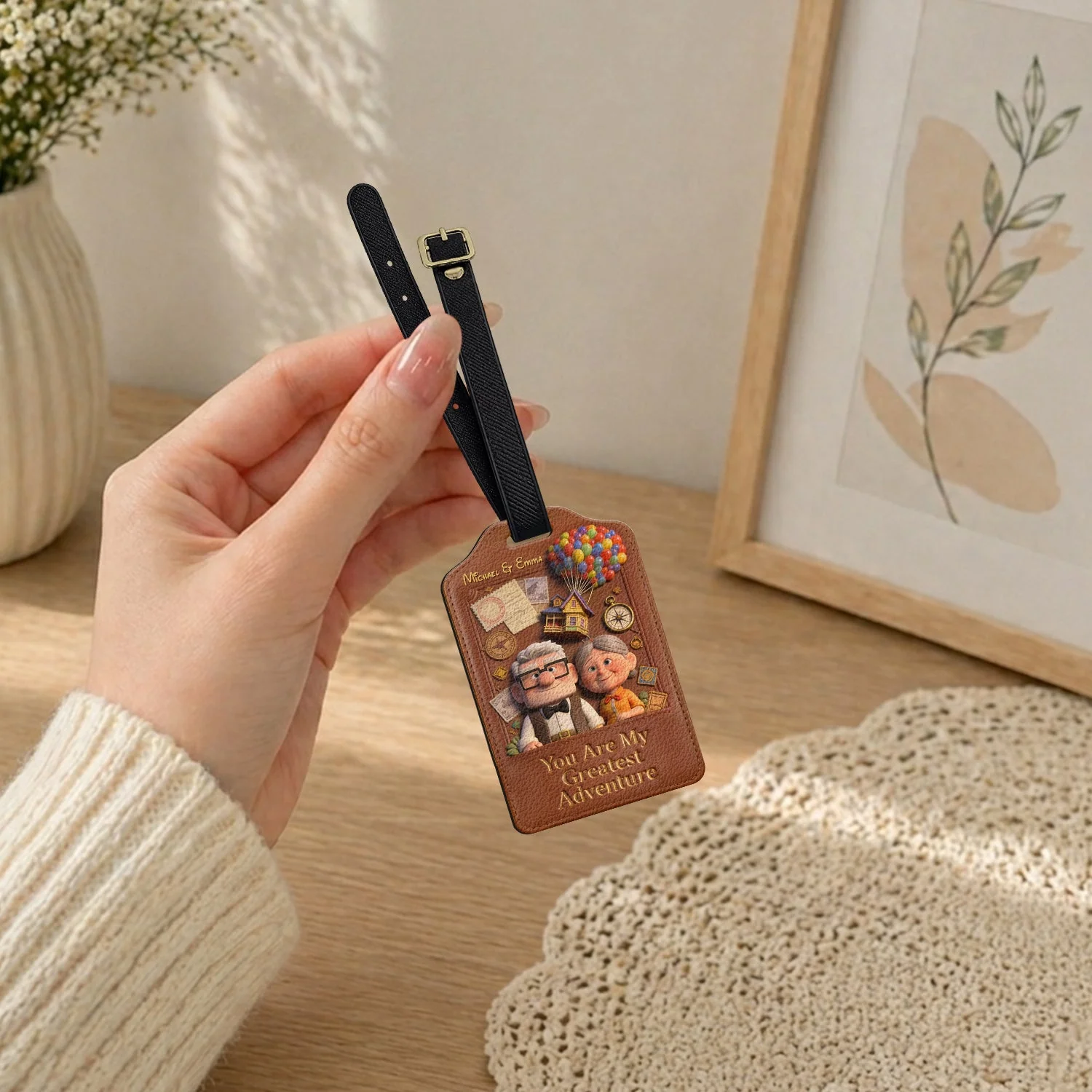 You Are My Greatest Adventure - Personalized Passport Holder & Luggage Tag Set - Vacation Gift for Travelers - DSNY - Image 6