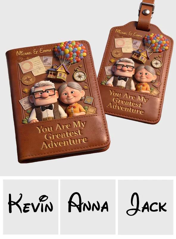 You Are My Greatest Adventure - Personalized Passport Holder & Luggage Tag Set - Vacation Gift for Travelers - DSNY - Image 9