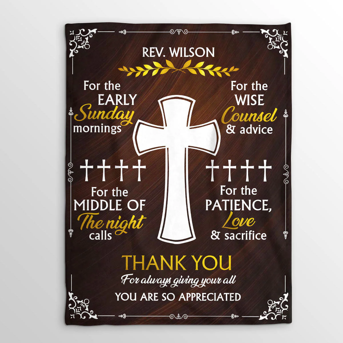 You Are So Appreciated - Personalized Fleece Blanket TD118 - Image 3