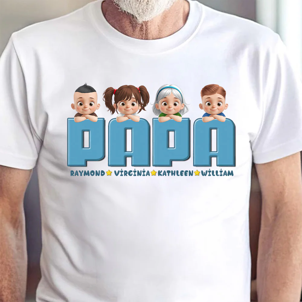 You Made Life Awesome  - Personalized Shirt - Gift For Dad, Grandpa, Father's Day | GR26 NA94 - Image 2