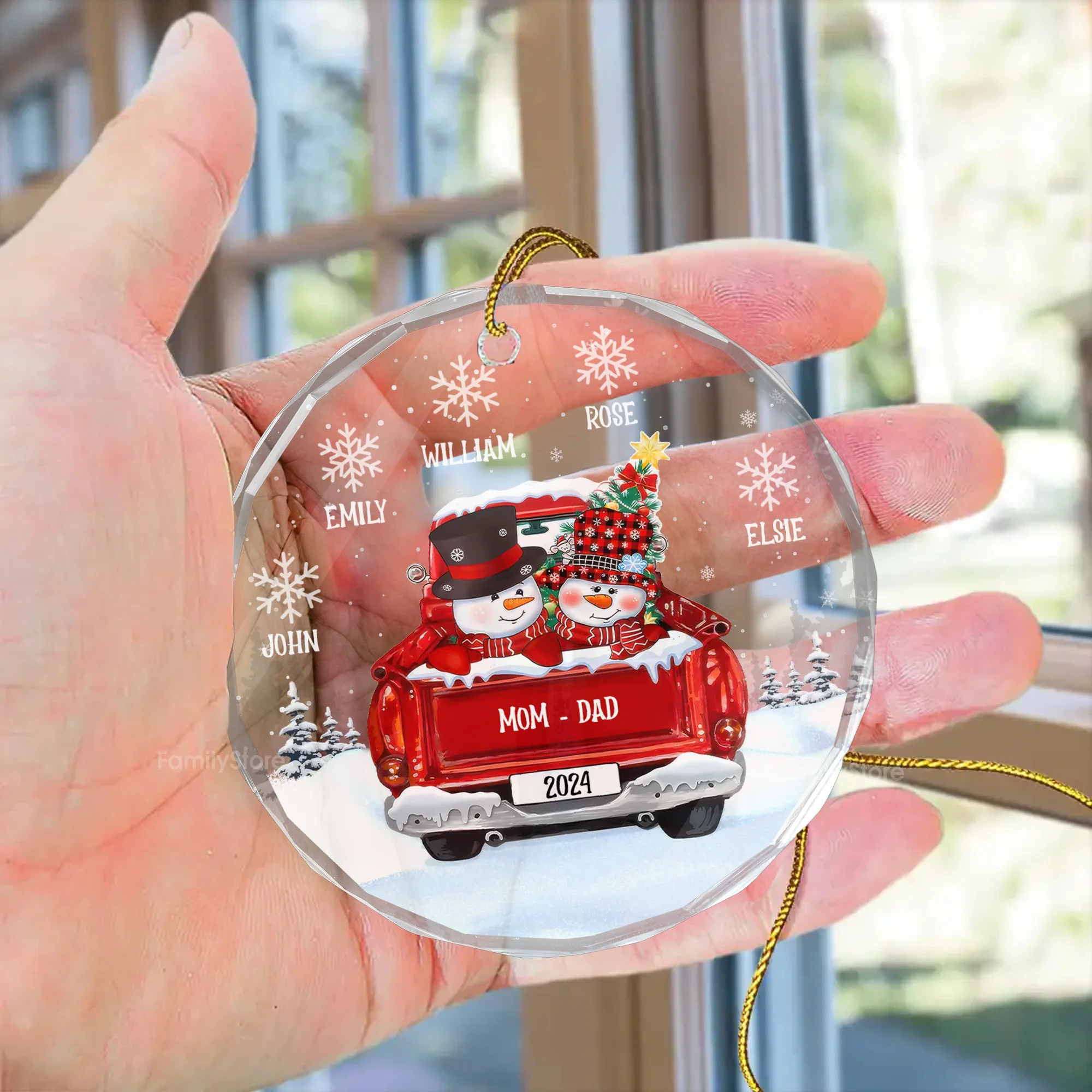 You Made My Holiday Such A Sweet And Happy Time - Gift For Family - Personalized Glass Ornament - NA94 - Image 4