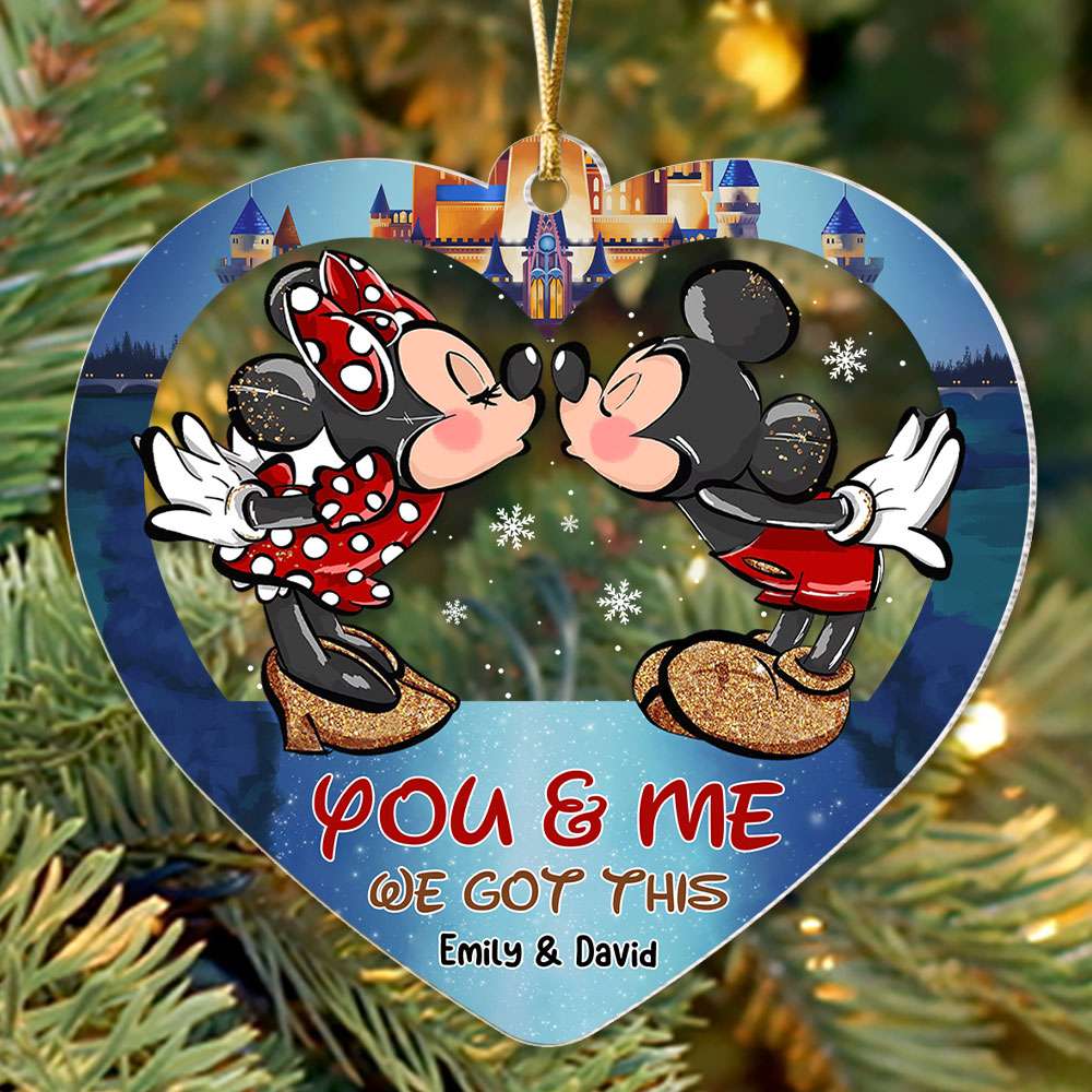 You & Me, We Got This - Gift For Couples - Personalized Acrylic Ornament - Crawl NH96 - Image 2