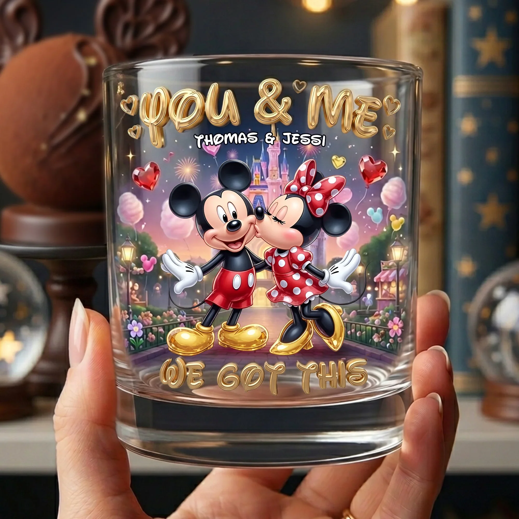 You & Me We Got This - Personalized Whiskey Glass - Gift For Couple - MkMo - Image 3
