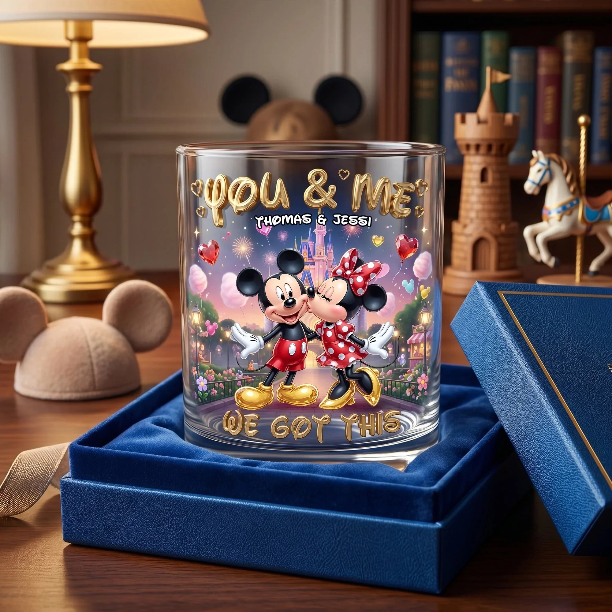 You & Me We Got This - Personalized Whiskey Glass - Gift For Couple - MkMo - Image 4