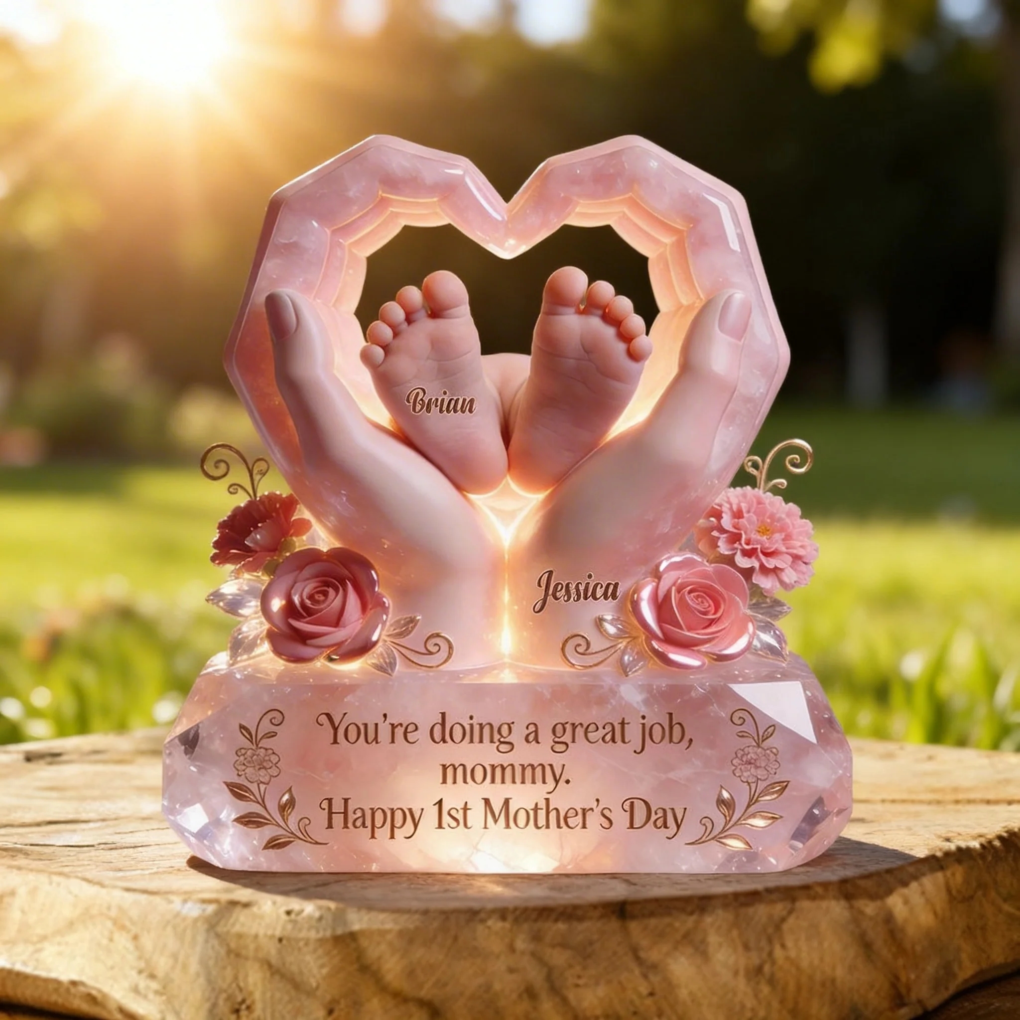 You're Doing A Great Job - Personalized Shape Acrylic Plaque - Gift For Mom, Grandma HN02