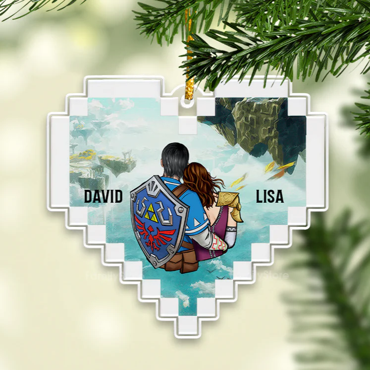 Zelda You're The Last Piece - Gift for Couples - Personalized Acrylic Ornament - CL32 NH96 - Image 2
