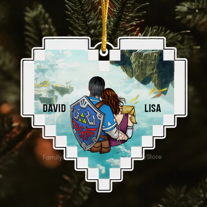 Zelda You're The Last Piece - Gift for Couples - Personalized Acrylic Ornament - CL32 NH96 - Image 3