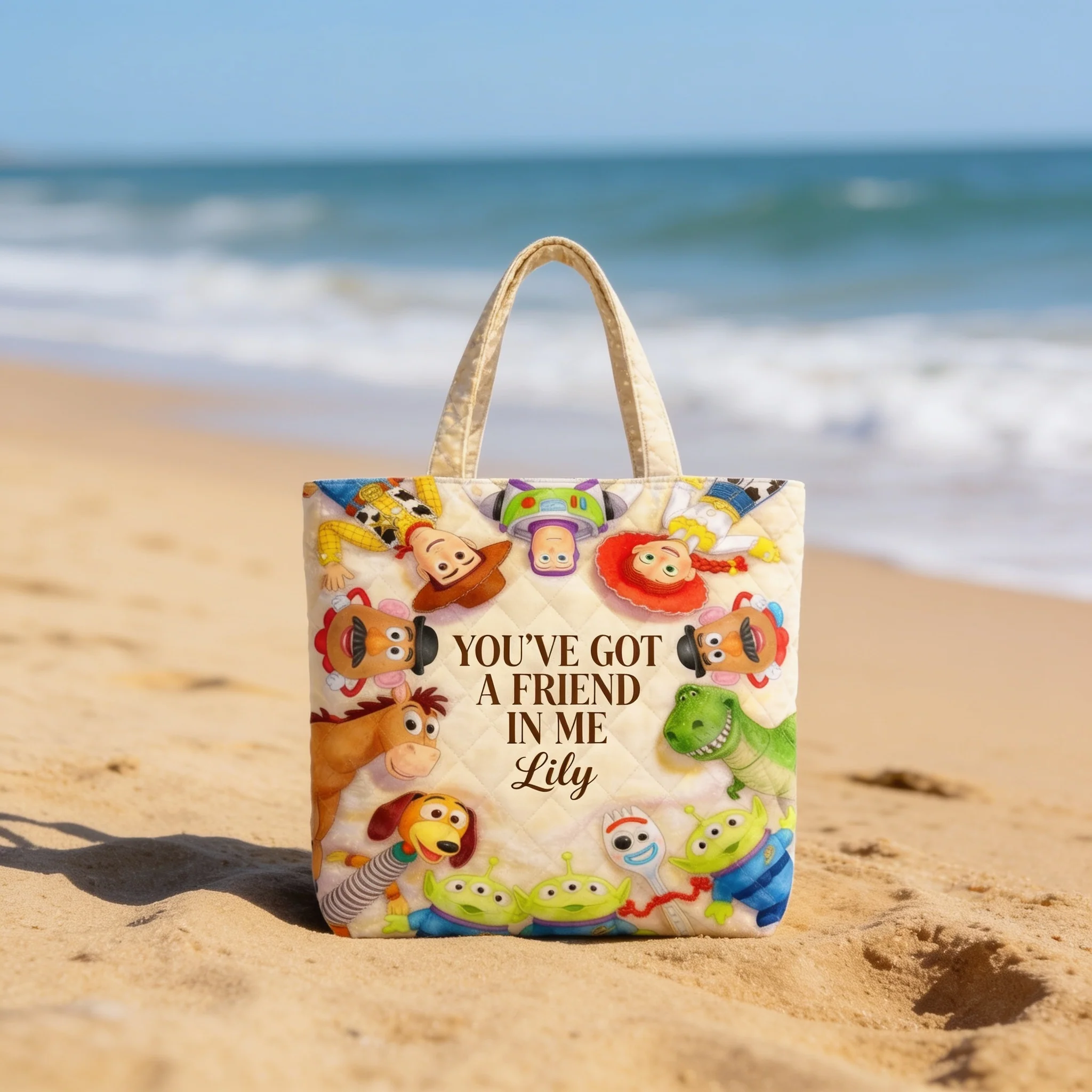 You've Got A Friend In Me - Personalized Quilted Tote Bag - Gift For Movie Fans - DSNY - Image 5