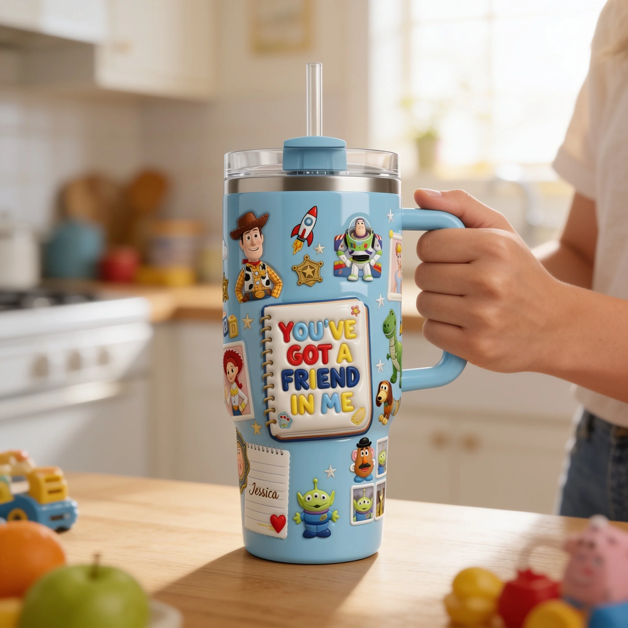 You've Got A Friend In Me - Personalized Tumbler With Handle - Gift For Movie Fans - DSNY
