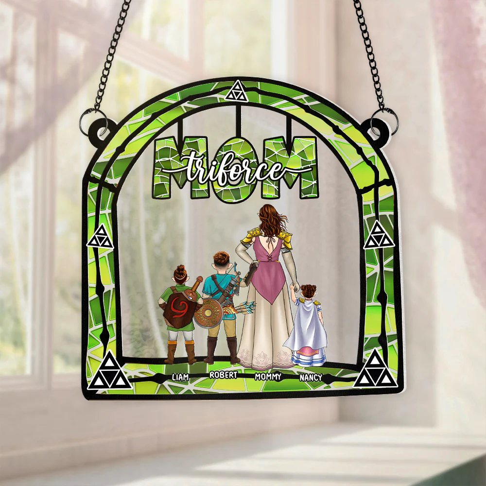 Zelda Mom Best Mom Ever - Personalized Window Hanging Suncatcher - Gifts For Mom, Wife| CL07.ver2