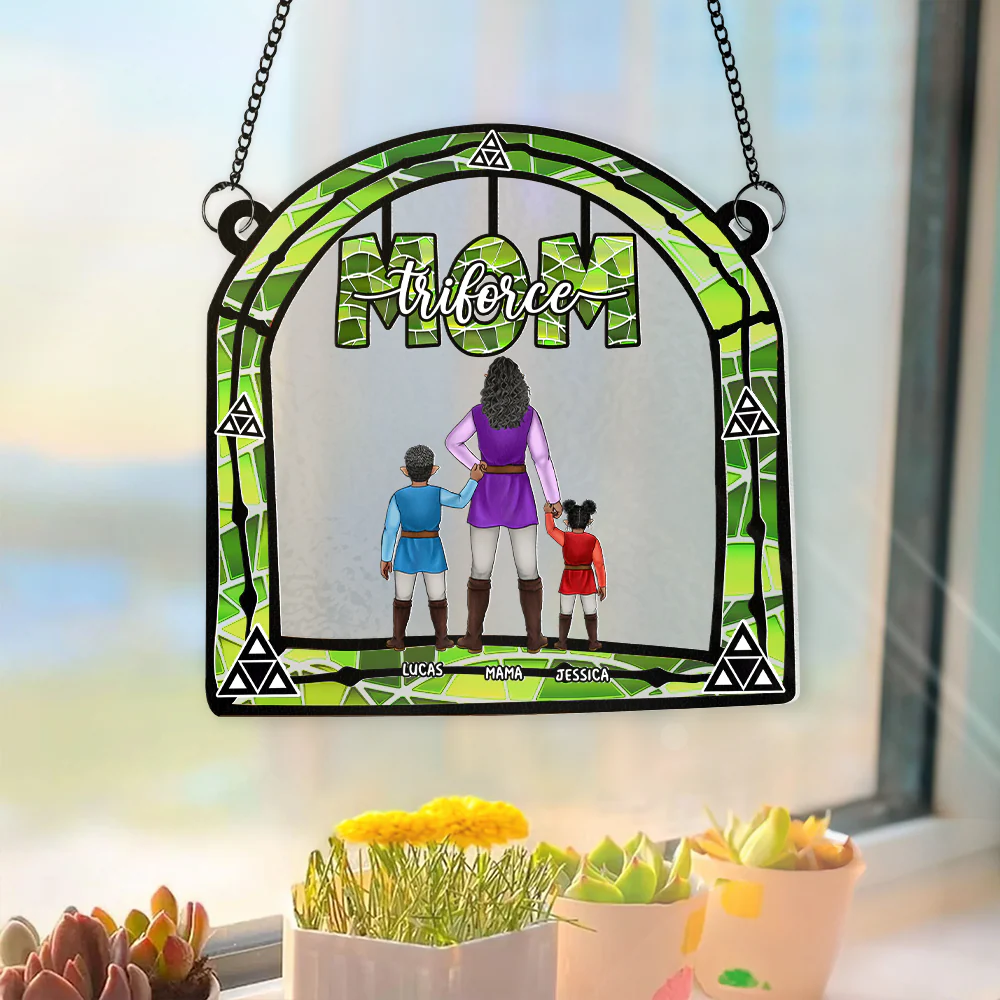 Zelda Mom Best Mom Ever - Personalized Window Hanging Suncatcher - Gifts For Mom, Wife| CL07.ver2 - Image 3