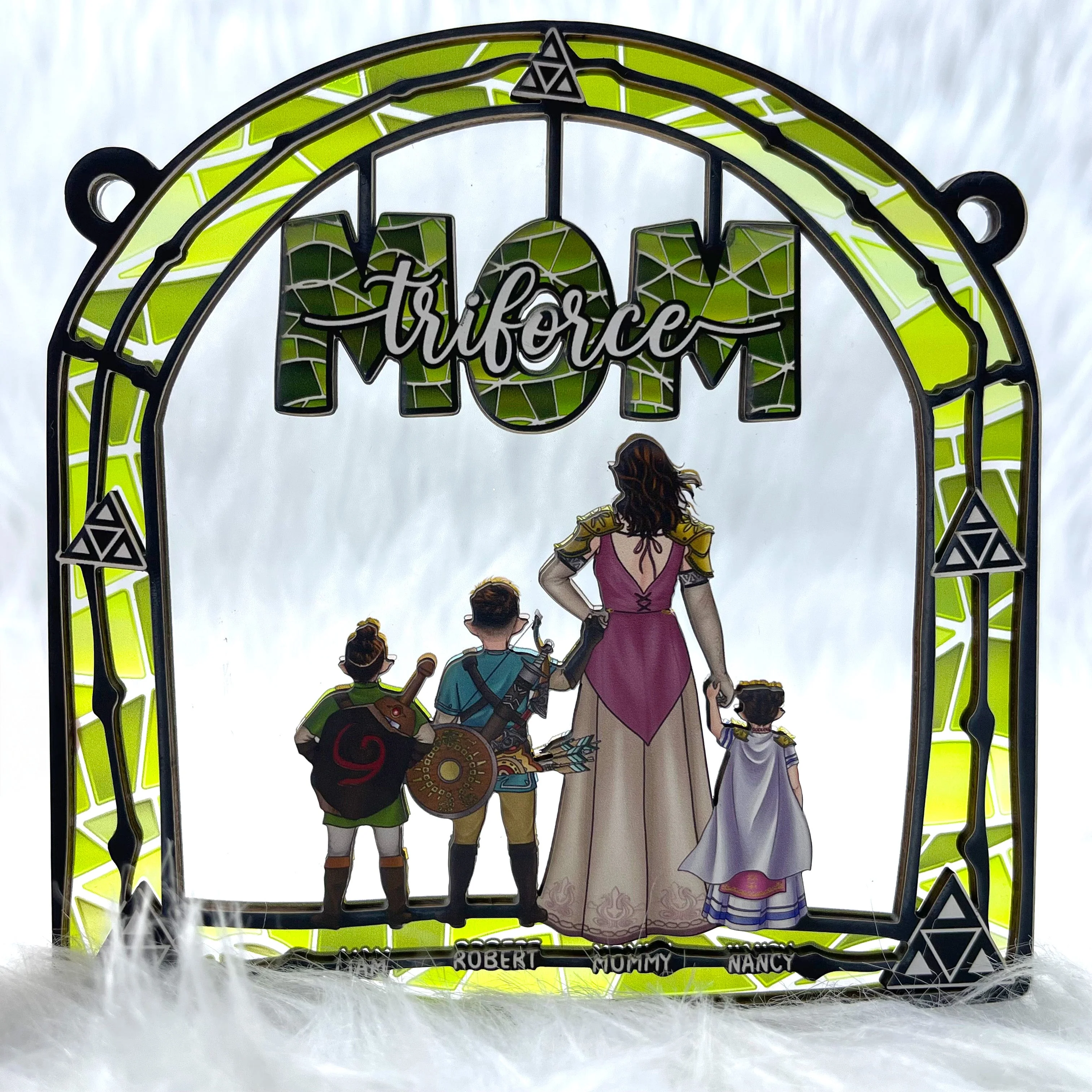 Zelda Mom Best Mom Ever - Personalized Window Hanging Suncatcher - Gifts For Mom, Wife| CL07.ver2 - Image 5