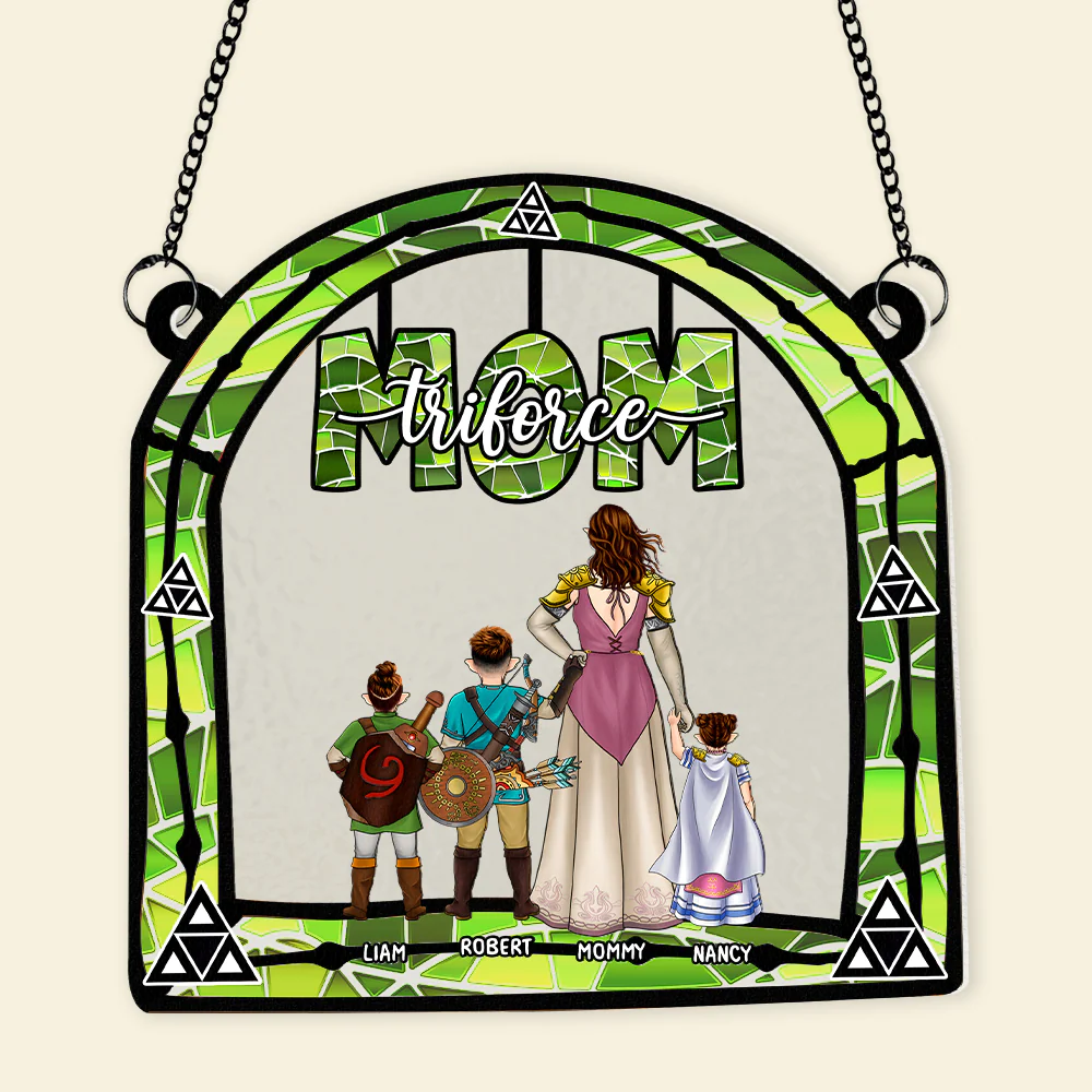 Zelda Mom Best Mom Ever - Personalized Window Hanging Suncatcher - Gifts For Mom, Wife| CL07.ver2 - Image 8